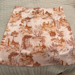Urban Outfitters Printed Satin Mini Skirt NWT Size S